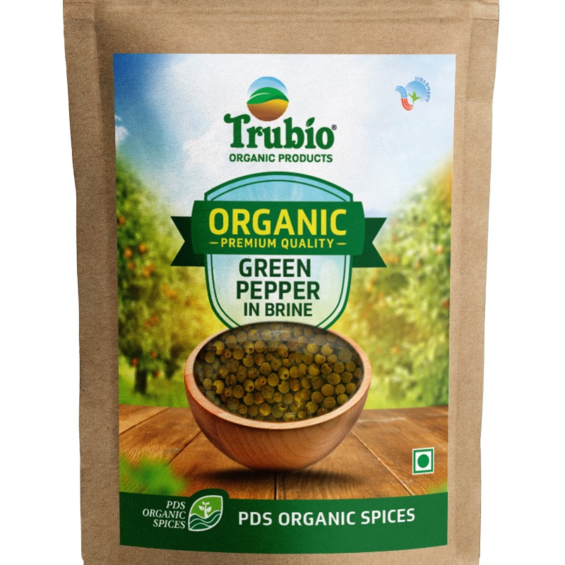 Green Peppercorns whole in Brine Worlds best Organic Spices