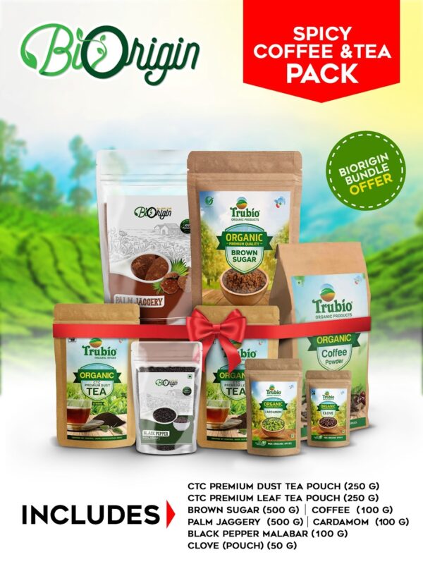 SPICY COFFEE & TEA PACK - 100% NATURAL & ORGANIC