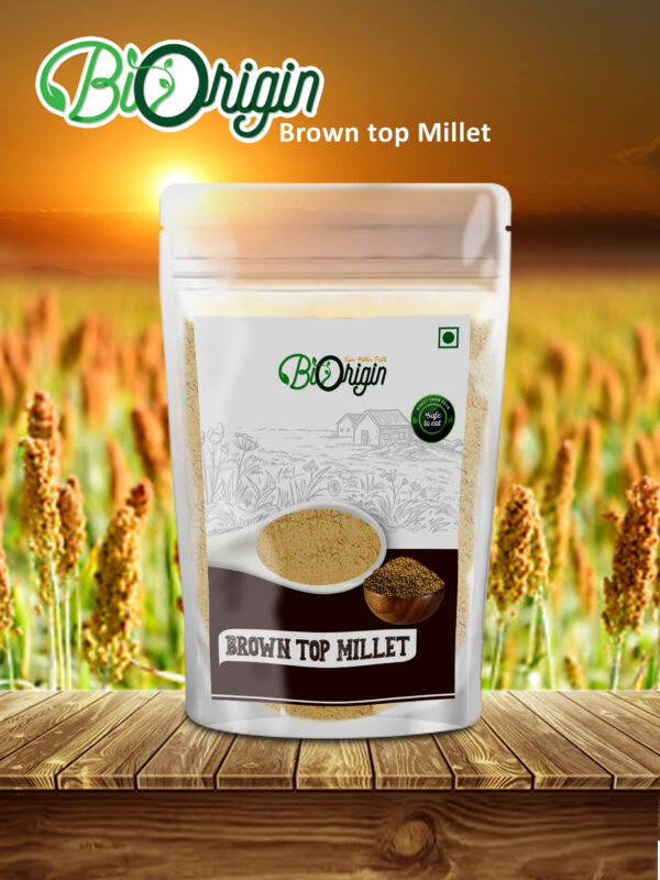 BIORIGIN 100% NATURAL BROWN TOP MILLET IN POUCH, 500gms