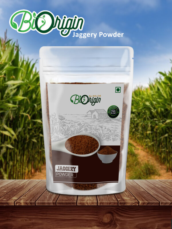 BIORIGIN 100% NATURAL JAGGERY POWDER IN POUCH, 500gms