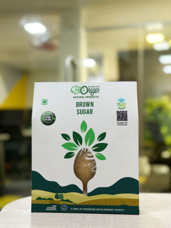 BIORIGIN 100% NATURAL BROWN SUGAR IN POUCH, 500gms