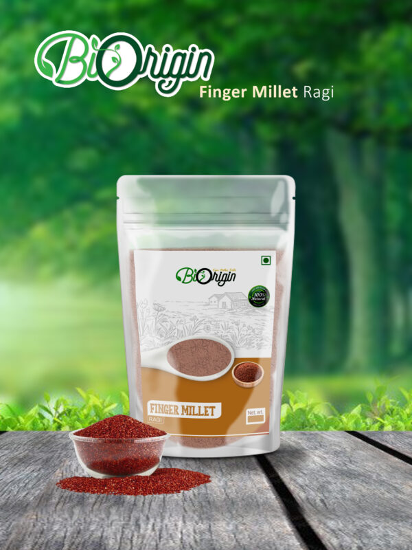 BIORIGIN 100% NATURAL FINGER MILLET FLAKES [RAGI] IN POUCH, 500gms